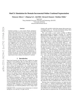 SimCS: Simulation for Domain Incremental Online Continual Segmentation