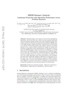 BBOB Instance Analysis: Landscape Properties and Algorithm Performance
  across Problem Instances