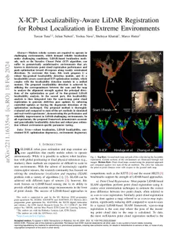 X-ICP: Localizability-Aware LiDAR Registration for Robust Localization
  in Extreme Environments
