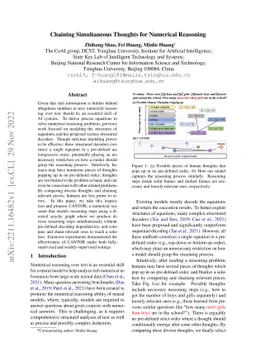 Chaining Simultaneous Thoughts for Numerical Reasoning