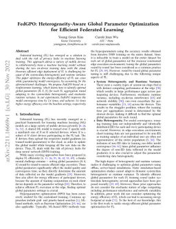 FedGPO: Heterogeneity-Aware Global Parameter Optimization for Efficient
  Federated Learning