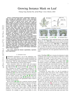 Growing Instance Mask on Leaf