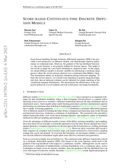Score-based Continuous-time Discrete Diffusion Models