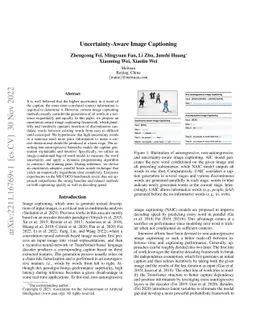 Uncertainty-Aware Image Captioning