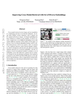 Improving Cross-Modal Retrieval with Set of Diverse Embeddings