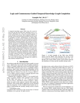 Logic and Commonsense-Guided Temporal Knowledge Graph Completion