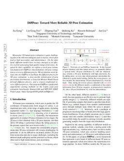 DiffPose: Toward More Reliable 3D Pose Estimation