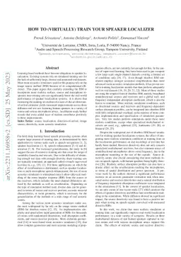 How to (virtually) train your speaker localizer