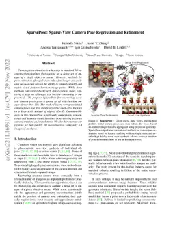 SparsePose: Sparse-View Camera Pose Regression and Refinement