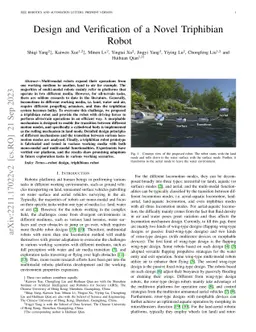 Design and Verification of a Novel Triphibian Robot
