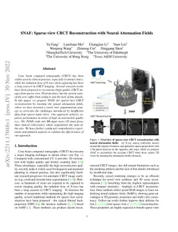 SNAF: Sparse-view CBCT Reconstruction with Neural Attenuation Fields