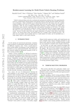 Reinforcement Learning for Multi-Truck Vehicle Routing Problems