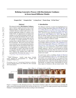 Refining Generative Process with Discriminator Guidance in Score-based
  Diffusion Models