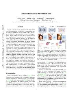 Diffusion Probabilistic Model Made Slim