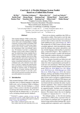 ConvLab-3: A Flexible Dialogue System Toolkit Based on a Unified Data
  Format
