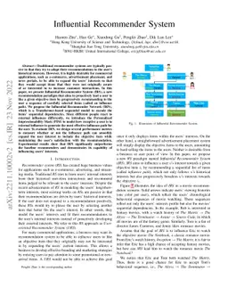 Influential Recommender System