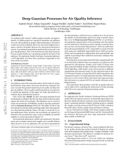 Deep Gaussian Processes for Air Quality Inference