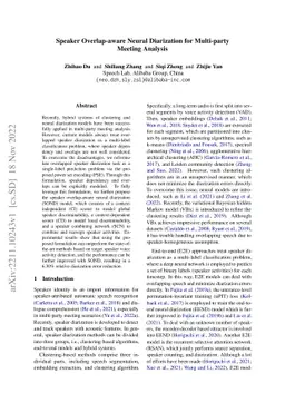 Speaker Overlap-aware Neural Diarization for Multi-party Meeting
  Analysis