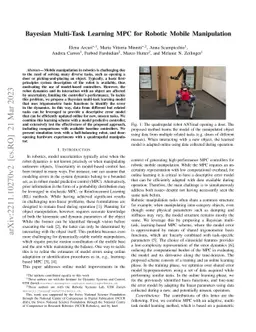 Bayesian Multi-Task Learning MPC for Robotic Mobile Manipulation