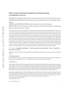 Video Unsupervised Domain Adaptation with Deep Learning: A Comprehensive
  Survey