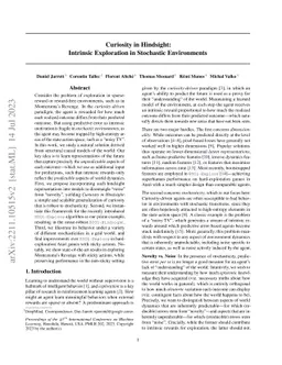 Curiosity in Hindsight: Intrinsic Exploration in Stochastic Environments