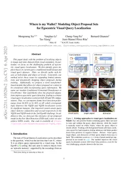 Where is my Wallet? Modeling Object Proposal Sets for Egocentric Visual
  Query Localization