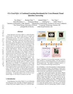 CL-CrossVQA: A Continual Learning Benchmark for Cross-Domain Visual
  Question Answering