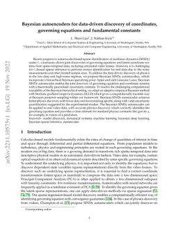 Bayesian autoencoders for data-driven discovery of coordinates,
  governing equations and fundamental constants