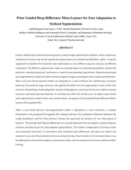 Prior Guided Deep Difference Meta-Learner for Fast Adaptation to
  Stylized Segmentation