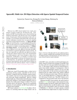 Sparse4D: Multi-view 3D Object Detection with Sparse Spatial-Temporal
  Fusion