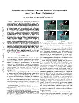 Semantic-aware Texture-Structure Feature Collaboration for Underwater
  Image Enhancement