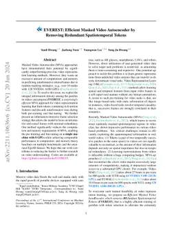 EVEREST: Efficient Masked Video Autoencoder by Removing Redundant
  Spatiotemporal Tokens