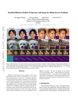 Parallel Diffusion Models of Operator and Image for Blind Inverse
  Problems
