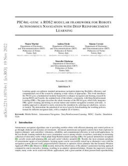 PIC4rl-gym: a ROS2 modular framework for Robots Autonomous Navigation
  with Deep Reinforcement Learning