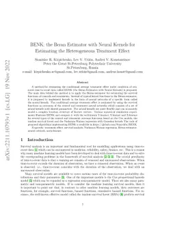 BENK: The Beran Estimator with Neural Kernels for Estimating the
  Heterogeneous Treatment Effect