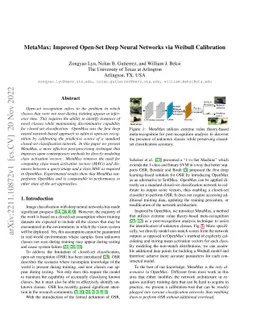 MetaMax: Improved Open-Set Deep Neural Networks via Weibull Calibration