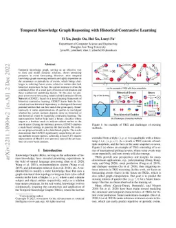 Temporal Knowledge Graph Reasoning with Historical Contrastive Learning