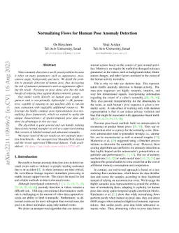 Normalizing Flows for Human Pose Anomaly Detection