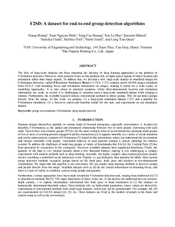 F2SD: A dataset for end-to-end group detection algorithms