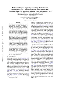 Understanding and Improving Knowledge Distillation for
  Quantization-Aware Training of Large Transformer Encoders