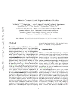 On the Complexity of Bayesian Generalization