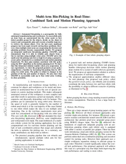 Multi-Arm Bin-Picking in Real-Time: A Combined Task and Motion Planning
  Approach