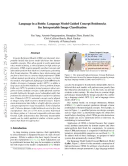 Language in a Bottle: Language Model Guided Concept Bottlenecks for
  Interpretable Image Classification