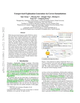 Unsupervised Explanation Generation via Correct Instantiations