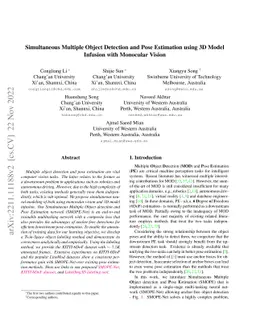 Simultaneous Multiple Object Detection and Pose Estimation using 3D
  Model Infusion with Monocular Vision