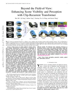 Beyond the Field-of-View: Enhancing Scene Visibility and Perception with
  Clip-Recurrent Transformer