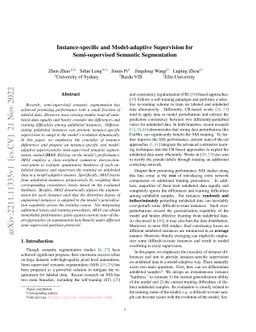 Instance-specific and Model-adaptive Supervision for Semi-supervised
  Semantic Segmentation