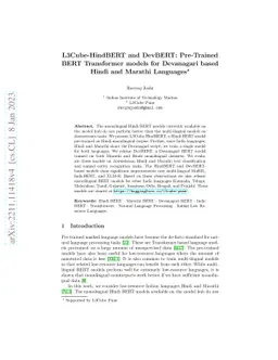 L3Cube-HindBERT and DevBERT: Pre-Trained BERT Transformer models for
  Devanagari based Hindi and Marathi Languages