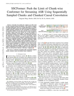 SSCFormer: Push the Limit of Chunk-wise Conformer for Streaming ASR
  Using Sequentially Sampled Chunks and Chunked Causal Convolution