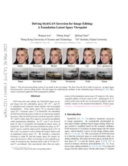 Delving StyleGAN Inversion for Image Editing: A Foundation Latent Space
  Viewpoint